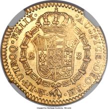 2 escudos 1784 Mo FM 
