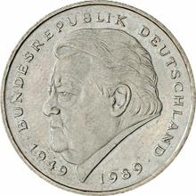2 марки 1990 D   "Франц Йозеф Штраус"