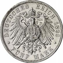5 marcos 1895 J   "Hamburg"
