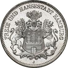 2 марки 1905 J   "Гамбург"