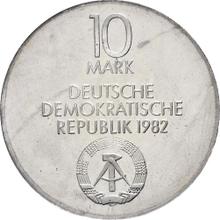 10 марок 1982    "Новый Гевандхаус"