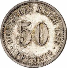 50 Pfennig 1876 B  