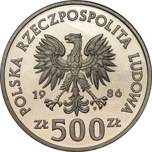 500 Zlotych 1986 MW  SW "Wladysław I Lokietek" (Pattern)