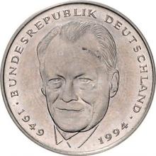 2 marcos 1994-2001    "Willy Brandt"