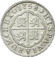 2 reales 1758 S JV 