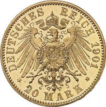20 marcos 1901 A   "Mecklemburgo-Schwerin"