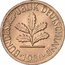 1 Pfennig 1980 F  