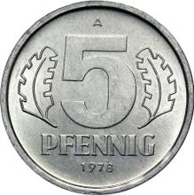 5 fenigów 1978 A  