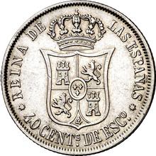 40 céntimos de escudo 1866   