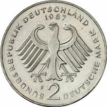 2 Mark 1987 F   "Konrad Adenauer"
