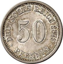 50 пфеннигов 1875 F  