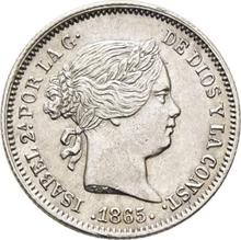 10 centimos de escudo 1865   