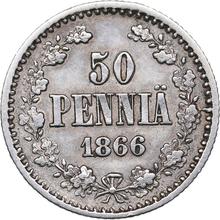 50 Penniä 1866  S 