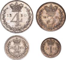 Zestaw monet 1830    "Maundy"