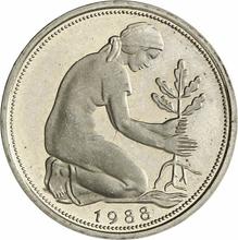 50 Pfennige 1988 G  