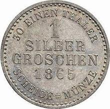 1 Silber Groschen 1865   