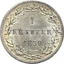 1 крейцер 1839   
