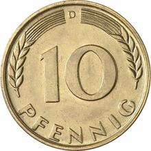 10 fenigów 1967 D  