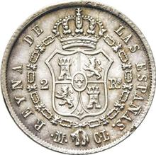 2 reales 1849 M CL 