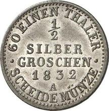 Medio Silber Groschen 1832 A  