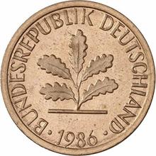 1 Pfennig 1986 J  