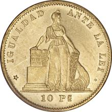 10 peso 1882 So  