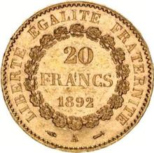 20 франков 1892 A  