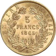 5 francos 1865 A  