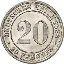 20 fenigów 1888 D  