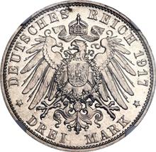 3 marki 1917 E   "Saksonia" (Próba)