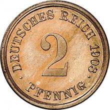 2 Pfennig 1908 F  