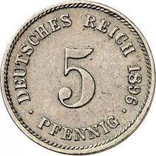 5 пфеннигов 1896 G  