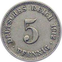 5 fenigów 1912 D  