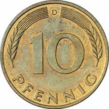 10 fenigów 1991 D  