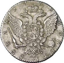 1 rublo 1768 СПБ СА T.I. "Tipo San Petersburgo, sin bufanda"
