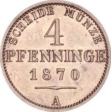 4 Pfennige 1870 A  