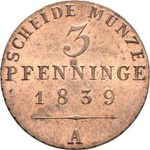 3 Pfennige 1839 A  