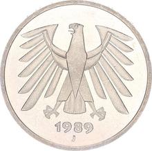 5 марок 1989 J  