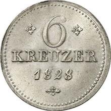 6 Kreuzer 1828   