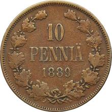 10 Penniä 1889   