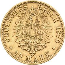 10 marcos 1876 B   "Prusia"