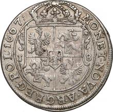 Орт (18 грошей) 1667  TLB  "Прямой герб"