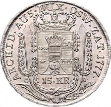 15 Kreuzer 1777  CA  "Für Galizien"