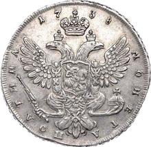 Połtina (1/2 rubla) 1738    "Typ Petersburski"