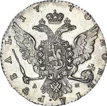 1 rublo 1770 ММД ДМ  "Tipo Moscú, sin bufanda"