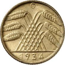 10 Reichspfennigs 1934 G  