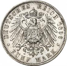5 marcos 1896 J   "Hamburg"