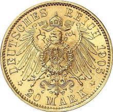 20 Mark 1905 E   "Sachsen"
