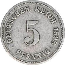 5 fenigów 1898 A  