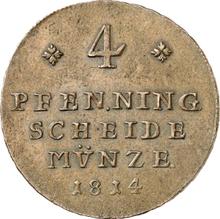 4 Pfennige 1814  FR  (Pruebas)